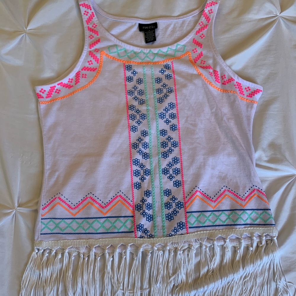 white crop top